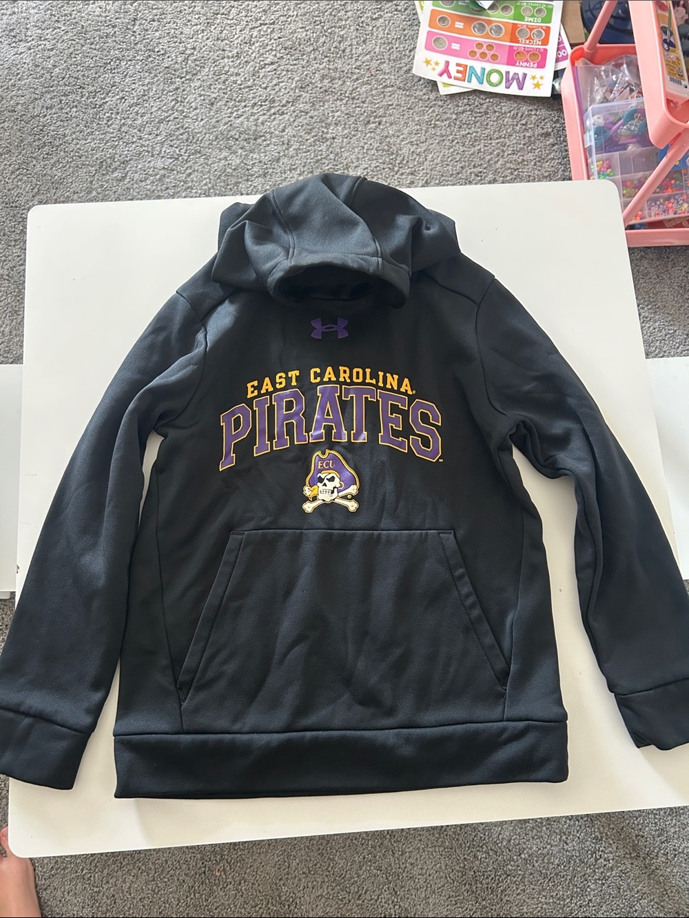 Under Armour East Carolina Pirates Black Kids Hoodie